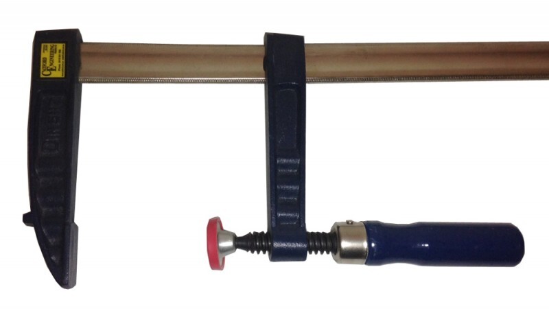 Heavy Duty F Clamp 120mm x 200mm Rubber Handle 2128 v3